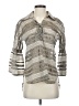 W by Worth Silver 3/4 Sleeve Button-Down Shirt Size P (petite) - photo 1
