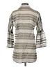 W by Worth Silver 3/4 Sleeve Button-Down Shirt Size P (petite) - photo 2