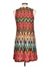 Studio One Chevron-herringbone Orange Casual Dress Size 10 (petite) - photo 2