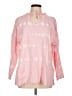 Wild Palms by Style Inspiration 100% Cotton Pink Pullover Sweater Size L - photo 1
