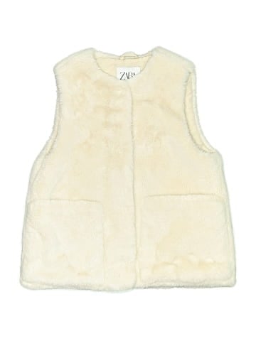 Zara Faux Fur Vest (view 1)