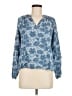 Fever 100% Lyocell Blue Long Sleeve Blouse Size M (petite) - photo 1