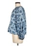 Fever 100% Lyocell Blue Long Sleeve Blouse Size M (petite) - photo 5