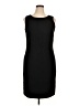 Jones Studio 100% Polyester Solid Black Cocktail Dress Size 14 - photo 1