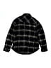 Justice Plaid Black Long Sleeve Button-Down Shirt Size 10 - photo 2