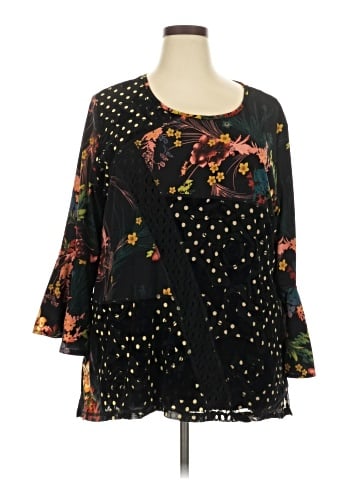 Calessa 3/4 Sleeve Blouse (view 1)