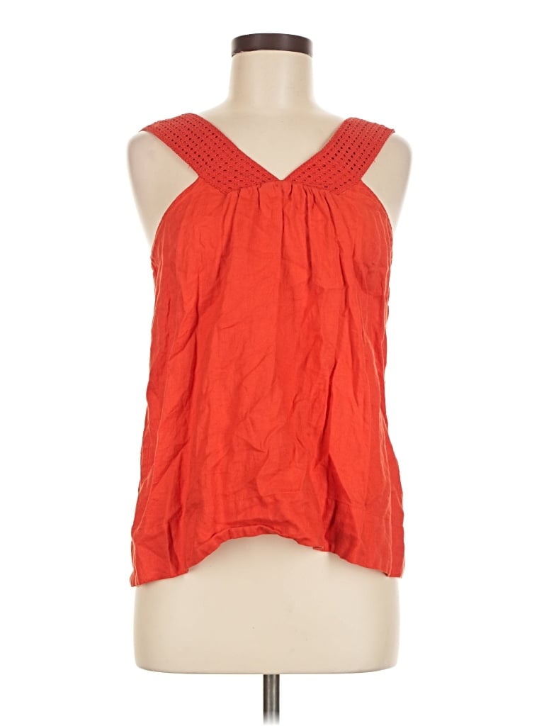 Pre-owned J.crew Factory Store Sleeveless Blouse In Orange