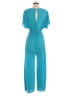 Bebe 100% Polyester Solid Teal Jumpsuit Size S - photo 2