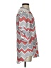 Iz Byer 100% Polyester Chevron-herringbone Silver 3/4 Sleeve Blouse Size S - photo 4