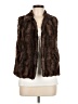 Cejon 100% Polyester Brown Faux Fur Vest Size M - photo 1