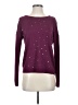 Caslon Stars Purple Pullover Sweater Size XS - photo 1