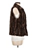 Cejon 100% Polyester Brown Faux Fur Vest Size M - photo 4