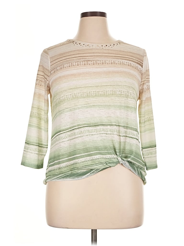 Click to view more detailed imagery on our partner's website Pre-owned Alfred Dunner Pullover Sweater In Green