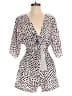 Unbranded 100% Polyester Polka Dots Ivory Romper Size S - photo 1