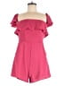 Shinestar 100% Polyester Solid Pink Romper Size M - photo 1