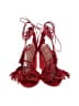 Loeffler Randall 100% Leather Red Sandals Size 7 - photo 2