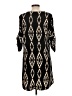 Freeway 100% Polyester Argyle Black Casual Dress Size L - photo 2
