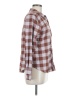 Maurices Checkered-gingham Brown Long Sleeve Button-Down Shirt Size M - photo 4