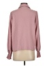 Shein 100% Polyester Polka Dots Pink Long Sleeve Blouse Size S - photo 2