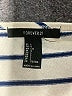 Forever 21 100% Cotton Stripes Ivory Blue Long Sleeve Top Size L - photo 7