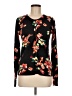 Merona Floral Black Pullover Sweater Size M - photo 1