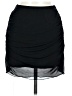Unbranded 100% Polyester Solid Black Casual Skirt Size M - photo 1