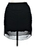 Unbranded 100% Polyester Solid Black Casual Skirt Size M - photo 2