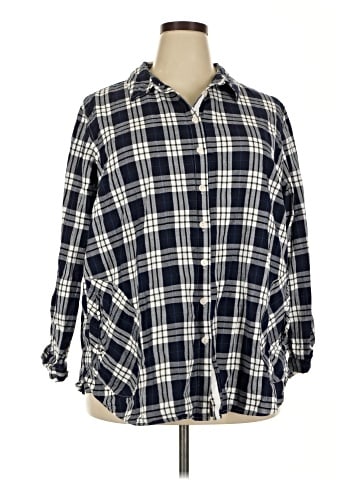 Joan Rivers 3/4 Sleeve Button-Down Shirt (view 1)
