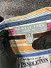 Pendleton 100% Cotton Stripes Multi Color Blue Long Sleeve Blouse Size 8 - photo 7