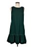 J.Crew 100% Polyester Solid Green Casual Dress Size 6 - photo 1