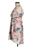 Lush 100% Polyester Floral Pink Casual Dress Size M - photo 5