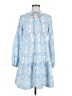 Assorted Brands 100% Polyester Paisley Blue Casual Dress Size M - photo 1