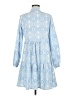 Assorted Brands 100% Polyester Paisley Blue Casual Dress Size M - photo 2