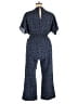 Shein 100% Polyester Polka Dots Blue Jumpsuit Size 12 - photo 2
