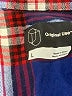 Original Use 100% Cotton Plaid Blue Long Sleeve Button-Down Shirt Size L - photo 7