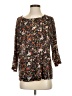 Hi-Line Black 3/4 Sleeve Blouse Size S - photo 1