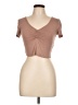 Olivaceous Brown Short Sleeve Turtleneck Size L - photo 2