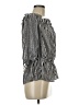 MICHAEL Michael Kors Black White 3/4 Sleeve Blouse Size M - photo 4
