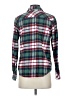 Natural Reflections 100% Cotton Plaid Green Long Sleeve Button-Down Shirt Size S - photo 2