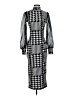 Shein Houndstooth Silver Cocktail Dress Size 4 - photo 1