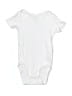 H&M 100% Cotton Solid White Short Sleeve Onesie 12-18 MO / 18 MO - photo 1