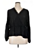 Express 100% Polyester Black 3/4 Sleeve Blouse Size XL - photo 1