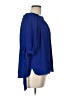 Peter Nygard 100% Polyester Blue 3/4 Sleeve Blouse Size L (estimated) - photo 4