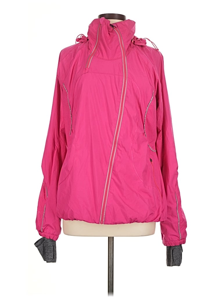Pre-owned Lululemon Athletica Windbreaker Jacket In Pink