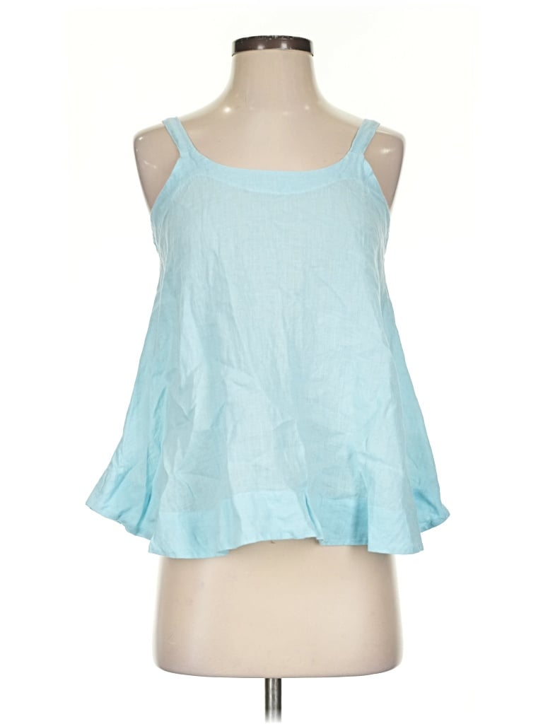 Stark X Tank Top Blue Halter Neckline Tops