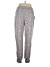 Just Be... Animal Print Gray Casual Pants Size XL - photo 2