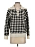 Talbots Houndstooth Ivory Pullover Sweater Size S - photo 1