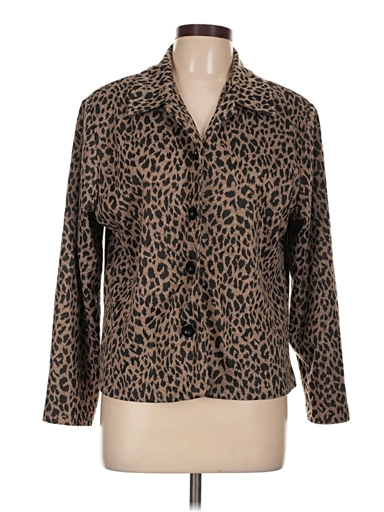 Pre-owned Briggs New York Cardigan Sweater In Brown