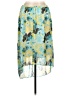 Cato 100% Polyester Print Teal Casual Skirt Size L - photo 1