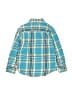 Baby Gap 100% Cotton Plaid Teal Long Sleeve Button-Down Shirt Size 5T - photo 2